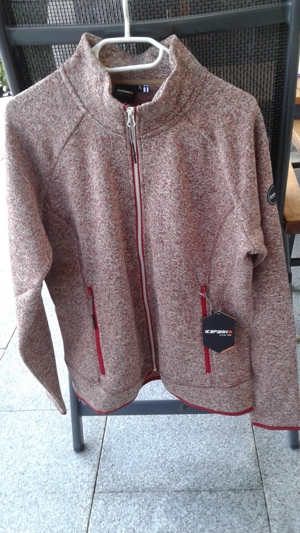 Komplett NEUE ICEPEAK Damen-Fleecejacke, bordeaux, Gr. XL 