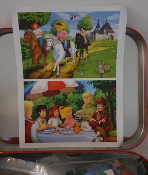 4 Kinderpuzzle im Metallkoffer "Bibi und Tina" Bild 4
