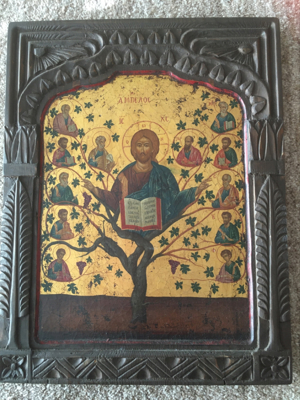 Byzantinische Ikone aus Aggelos Kreta Bild 1
