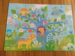 Hello Owl Puzzle von Djeco für Kleinkinder  Bild 2