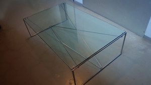 Couchtisch, Glas Metall  Bild 3