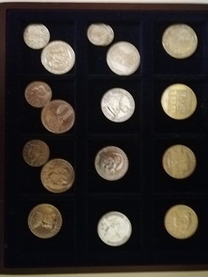 Silbermünzen Schilling Sammlung
