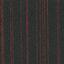 Schwarze Teppichfliesen mit rotem Akzent, 25 cm x 100 cm Bild 2