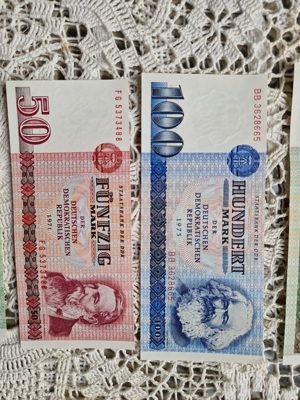 DDR Banknoten Serie 5 bis 500 Mark Bild 4