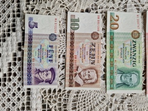 DDR Banknoten Serie 5 bis 500 Mark Bild 2