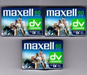 Mini-DV Kassetten für Camcorder MAXELL DVM60SE - 3 Stück neu