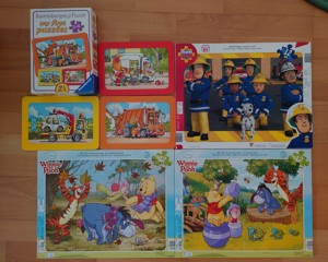 6x Puzzle ab ca. 2 Jahre