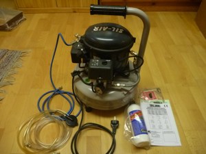 (Flüster) Kompressor SIL-AIR 50 9 (z.B. für Airbrush Handwerk) Bild 1