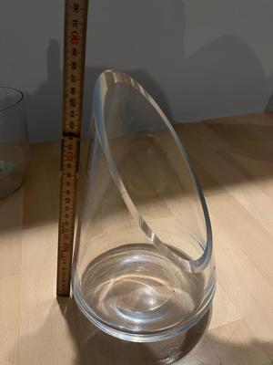 Asymmetrische Glas Vase  Bild 3