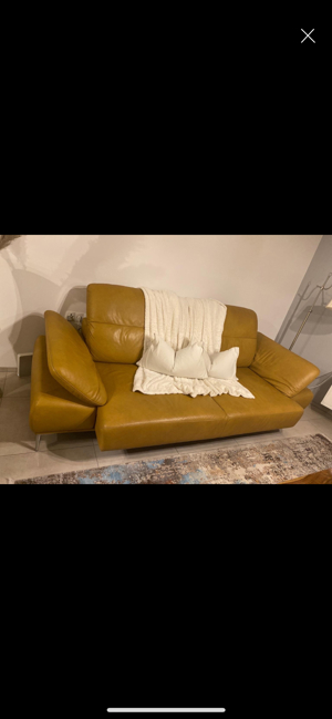 2x Echtleder Couch mit Motor Bild 4