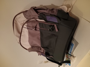 Rucksack Mädchen lila, rosa, dunkelgrau