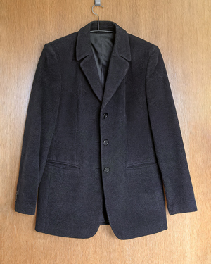 grauer Blazer Gr. 38, oversized, Winterblazer ,Damenblazer, Damenjacke, Übergangsjacke, Winterjacke 