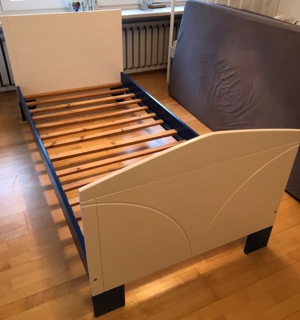 Kinderbett Jugendbett aus Holz Bett für Matratze 90 x 180 inkl. Lattenrost Bild 3