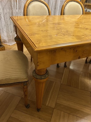 Barock Tisch Esstisch Barockstil Messing Esszimmer Louis XV Bild 2