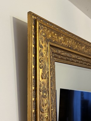 Barock Wandspiegel Spiegel Barockspiegel mit Facettenschliff Bild 3