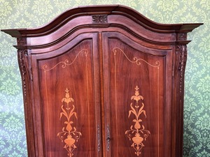 Barock Schrank Empire Dielenschrank Biedermeier Intarsien Kasten Bild 3