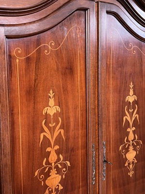 Barock Schrank Empire Dielenschrank Biedermeier Intarsien Kasten Bild 5
