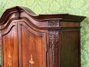 Barock Schrank Empire Dielenschrank Biedermeier Intarsien Kasten Bild 8