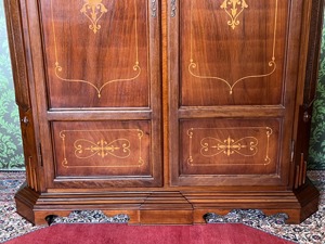 Barock Schrank Empire Dielenschrank Biedermeier Intarsien Kasten Bild 4