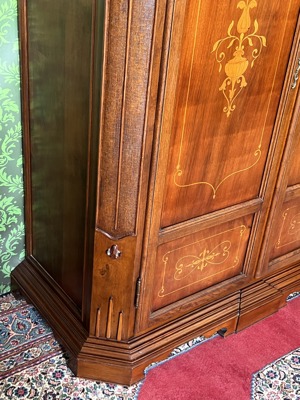 Barock Schrank Empire Dielenschrank Biedermeier Intarsien Kasten Bild 7