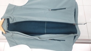 NEUWERTIGE Damen Softshell-Weste ohne Arm, türkis, Größe XL, mit Fleecefutter Bild 3