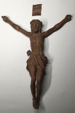 Christus ohne Kreuz aus Holz Bild 1