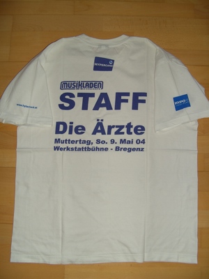 "EINZELSTÜCK!" "Die Ärzte" Local Crew T-Shirt Einzelstück! Toprarität! Bild 3