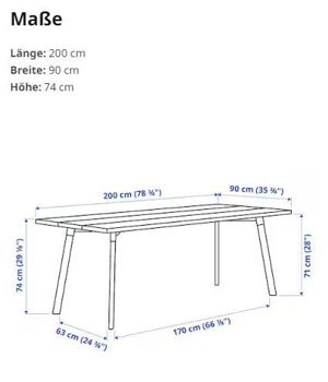 IKEA Ypperlig Maße Esche und Metall - NEU! Bild 1