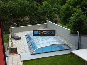Poolüberdachungen Elegant Evo 6-10 Modelle Klar Schiebehallen Vivapool Bild 4