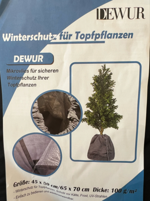 Winterschutz für Topfpflanzen -3 Stück Bild 1