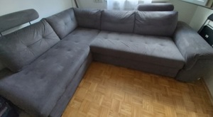 Ausziehebare Couch mit Bettkasten Bild 1