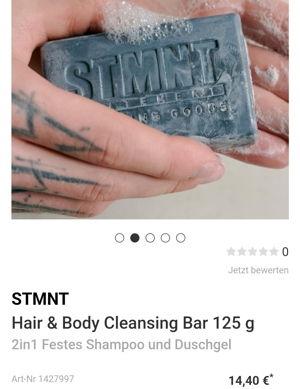 STMNT Hair & Body Cleansing Bar Handseife Bild 1