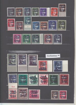 Briefmarkensätze Ö Lokalausgaben mit Aufdruck ** oder Gestempelt
