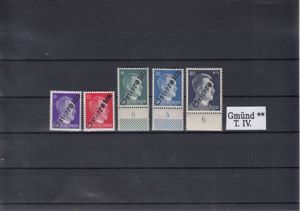 Briefmarken Ö Lokalausgaben Gmünd Alle 13 Ausgaben oder einzeln Postfrisch ** Bild 5