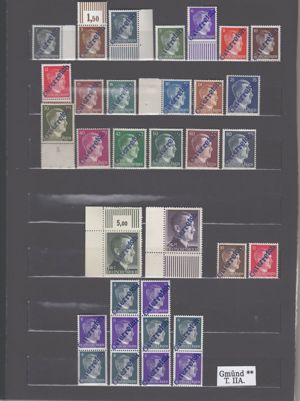 Briefmarken Ö Lokalausgaben Gmünd Alle 13 Ausgaben oder einzeln Postfrisch ** Bild 2