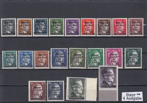 6Briefmarkensätze Österreich Lokalausgaben Steyr 1945 Postfrisch oder einzeln ab 50 Euro Bild 4