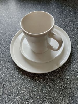 Kaffeeservice 18tlg weiß Porzellan Bild 1