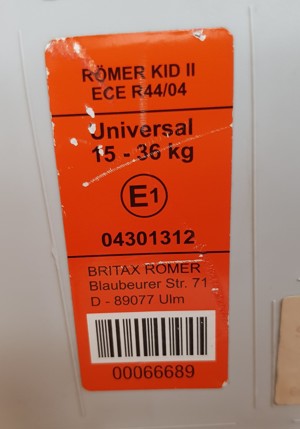 Kindersitz Britax Römer Kid II, 15-36kg Bild 2