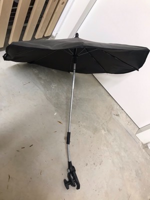 Kinderwagen Schirm (Sonnenschutz) schwarz Bild 1