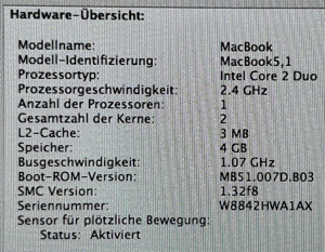 Apple MacBook 5,1 2.4 13'' Late 2008 Bild 3