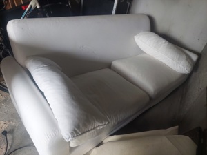 Weißes Sofa Couch  Bild 1