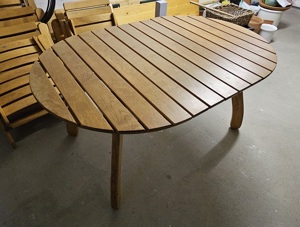 Gartenstühle und Tisch, echt Holz lackiert, österr. Qualitätsprodukt Bild 5