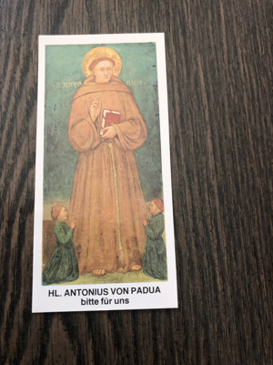 Heiligenbild Antonius von Padua Bild 1