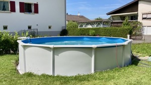 Schwimmbad Pool Komplettset, Stahlmantel, rund, 5,50m Durchmesser Bild 3