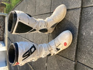 SIDI Crossfire Motocross Enduro Stiefel weiss, Größe 43,5 bzw US 10 Bild 1