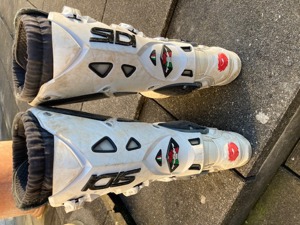 SIDI Crossfire Motocross Enduro Stiefel weiss, Größe 43,5 bzw US 10 Bild 3