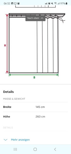 Verdunklungsvorhang groß