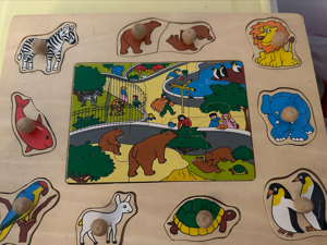 Holzpuzzle für Kinder Bild 1