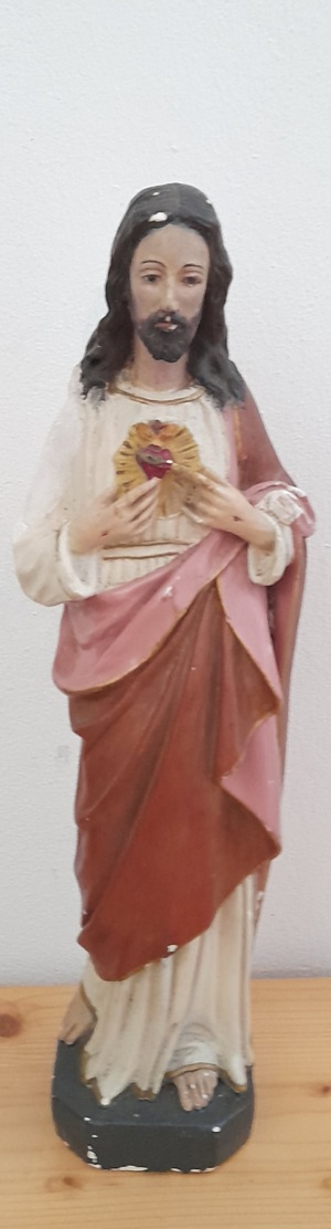 Alte Christus Statue ca  50cm  Bild 2