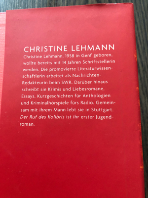 Der Ruf des Kolibris, Christine Lehmann Bild 3